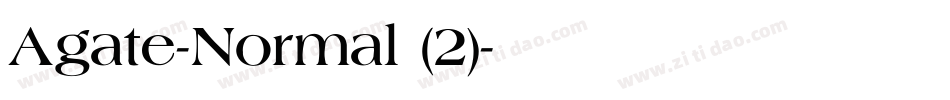 Agate-Normal (2)字体转换